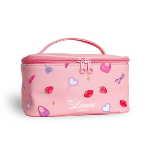 
                  
                    Load image into Gallery viewer, MAKEUP BAG &amp;amp; LIP SHAPED BAG SET
                  
                